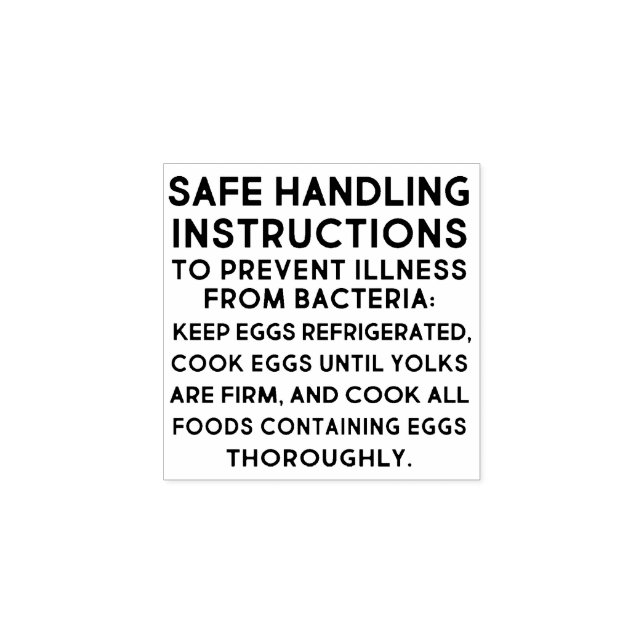 WARNUNGSKARTON Briefmarke BOLD TEXT Gummistempel (Prägung)