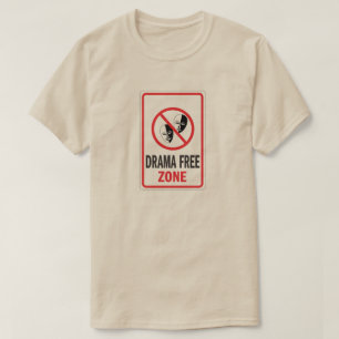 Warnzeichen des Drama-Freihafengebietes T-Shirt