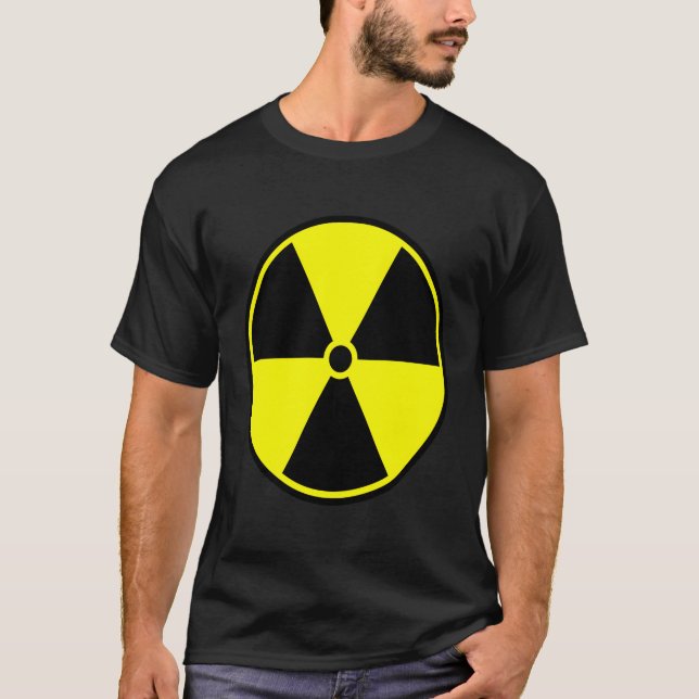 Warnzeichen für radioaktive Strahlung T-Shirt (Vorderseite)