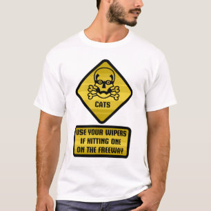 Warnzeichen - Katzen T-Shirt