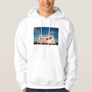 Warnzeichen nahe Flughafen St. Maarten, Hoodie
