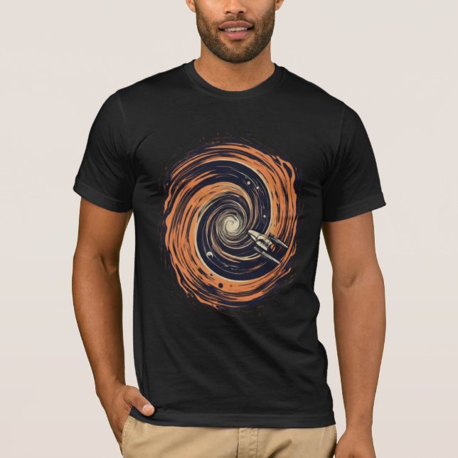 Warp durch Space T - Shirt-Designs T-Shirt (Vorderseite)