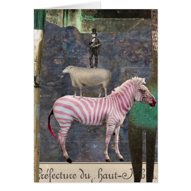 Warp Sinn für Spaß, Mixed Media Digital Collage (Vorne)