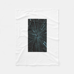 Warp-Speed-Aufkleber Fleecedecke