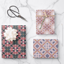 WARPPPAPIER - 3 SCHATTEN WASSERFARBENFARBENFARBPIN GESCHENKPAPIER SET