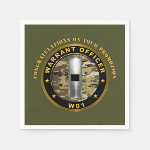 Warrant Officer 1 (WO1) Beförderung  Serviette