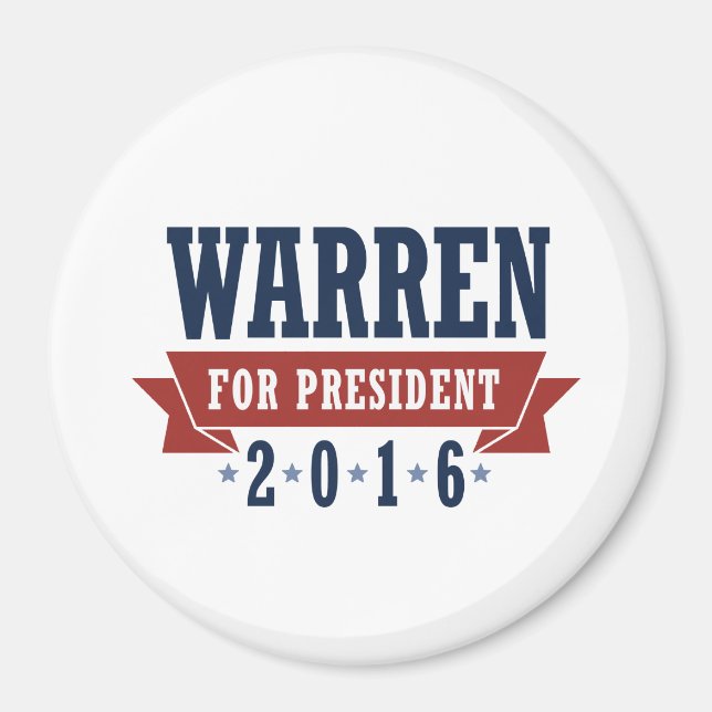 WARREN 2016 ZERTIFIZIERTES RIBBON MAGNET (Vorne)