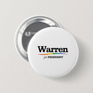 Warren als Präsident Button