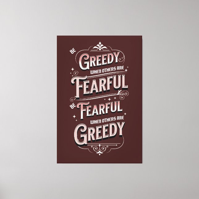 Warren Buffet Angebot Leinwanddruck (Vorderseite)