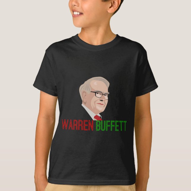 Warren Buffett Stock Market Traders Wall Street T-Shirt (Vorderseite)