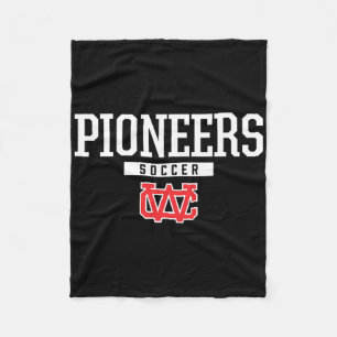 Warren County Pioneers Logo Fußball HS Fleecedecke