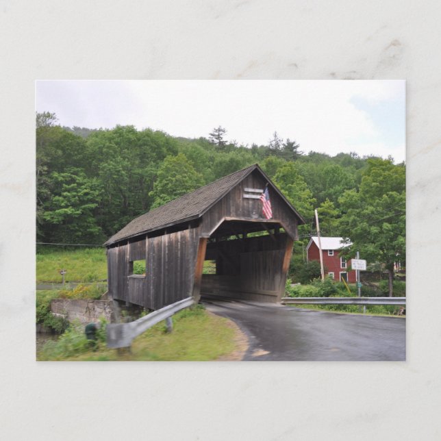 Warren Covered Bridge - Postcard Postkarte (Vorderseite)