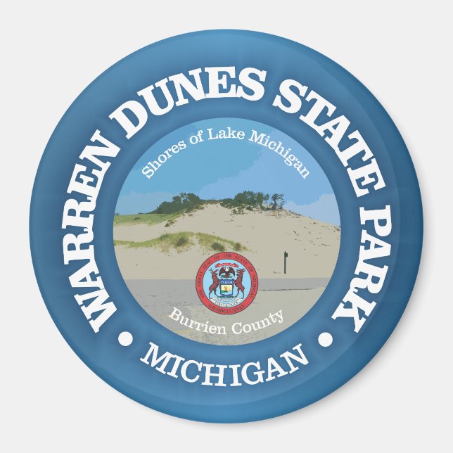 Warren Dunes SP Magnet (Vorne)