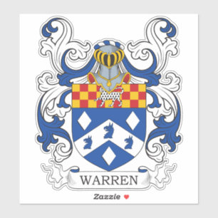 Warren Familienwappen Aufkleber
