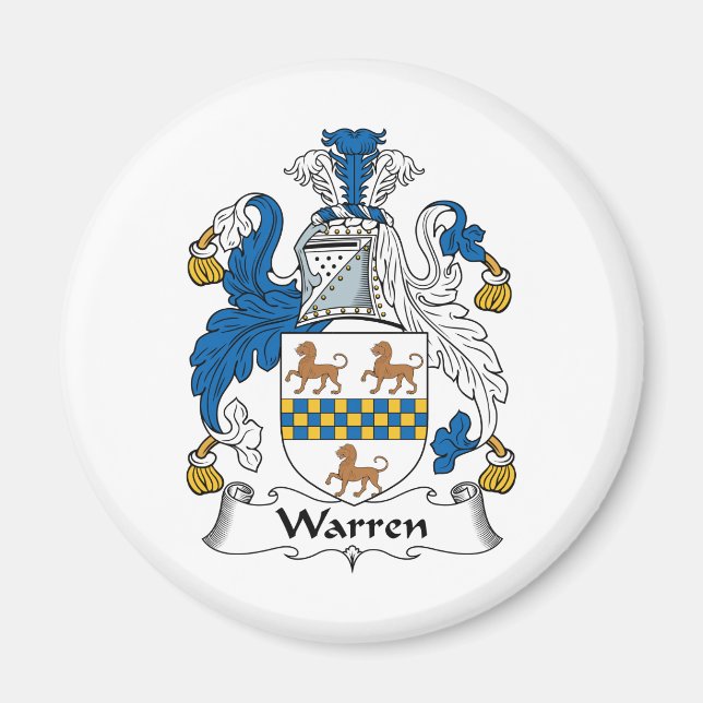 Warren Familienwappen Magnet (Vorne)