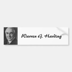 Warren G. Harding 29 Autoaufkleber