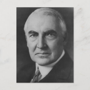 Warren G. Harding 29. Präsident Postkarte