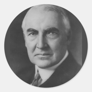 Warren G. Harding 29 Runder Aufkleber