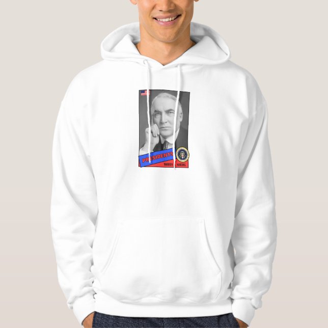 Warren G. Harding Baseball Card Hoodie (Vorderseite)