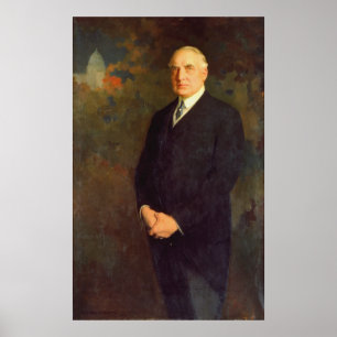 WARREN G. HARDING Portrait von Edmund Hodgson Smar Poster