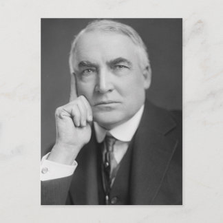 Warren G. Harding Postkarte