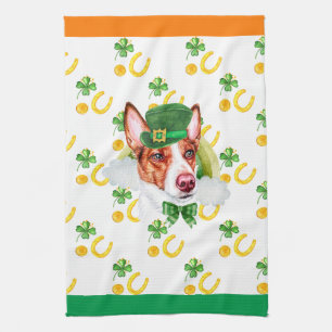 Warren Hund Ferien Heim Dekoration St. Patrick's D Geschirrtuch