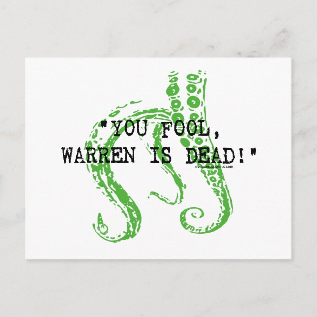 Warren ist tot H. P. Lovecraft Postkarte (Vorderseite)