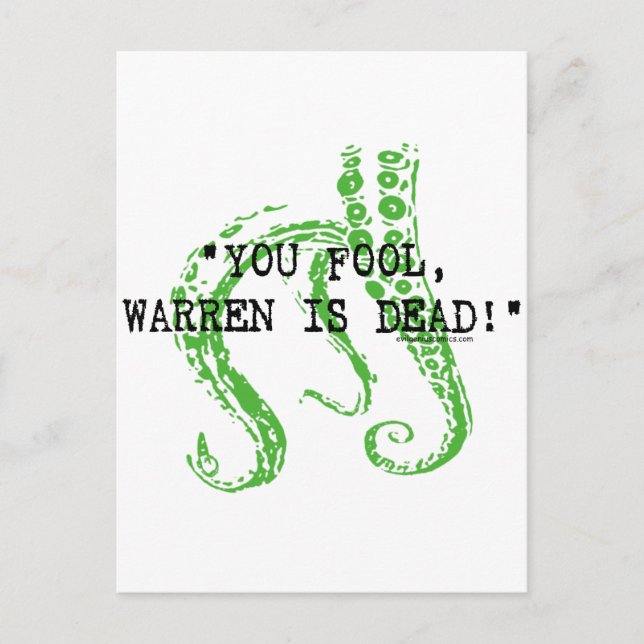 Warren ist tot H. P. Lovecraft Postkarte (Vorderseite)