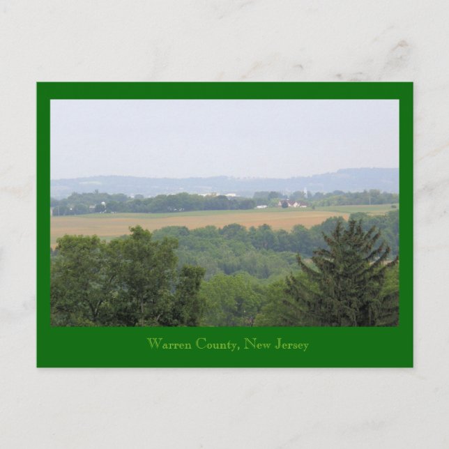 Warren Landkreis, New Jersey Postkarte (Vorderseite)