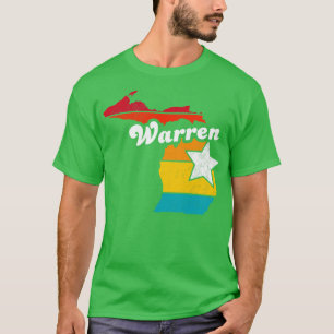 Warren Michigan Vintag Distressed Souvenir 2 T-Shirt