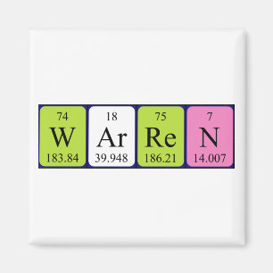 Warren Periodenmagnet Magnet