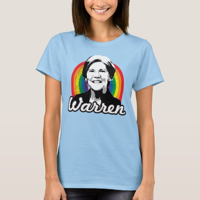 Warren Rainbow Pride T-Shirt (Vorderseite)