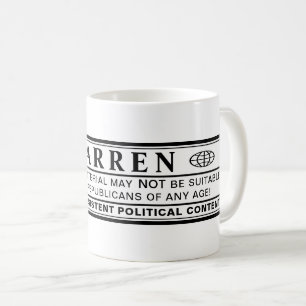 Warren-Warnschild Kaffeetasse