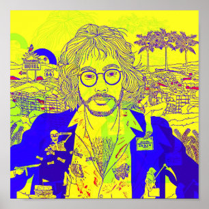 Warren Zevon Pop Art Poster