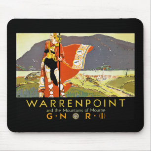 Warrenpint und die Berge von Mourne Mousepad