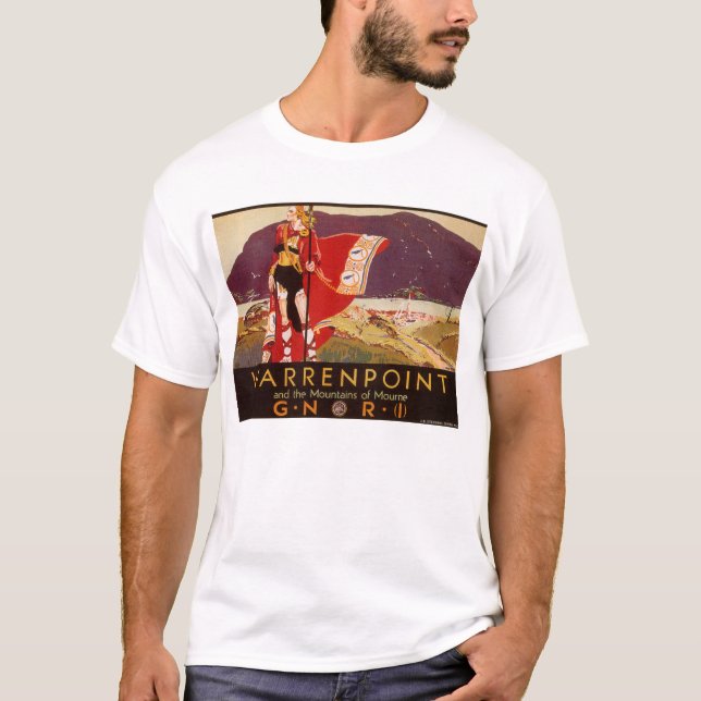 Warrenpoint und die Berge von Mourne T-Shirt (Vorderseite)