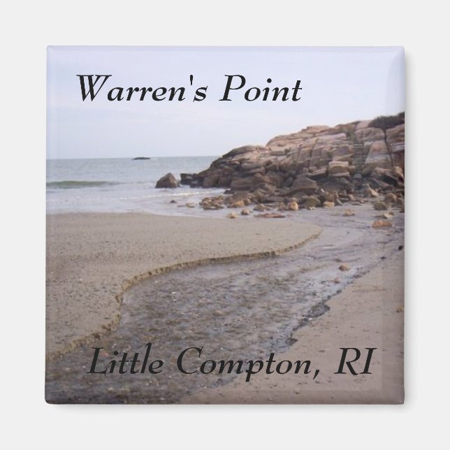 Warren's Point Beach, Little Compton, RI Bluffs Magnet (Vorne)