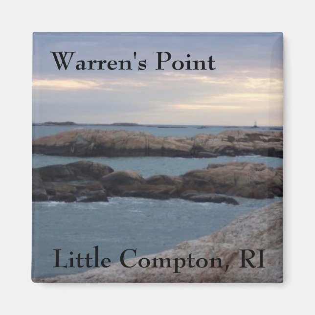 Warren's Point Beach, Little Compton, RI Magnet (Vorne)