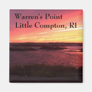 Warrens Point Beach Sunset, Little Compton, RI Magnet