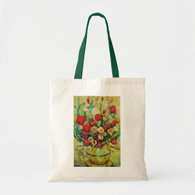Warrens "Schmetterlings-Blumenstrauß-" Tragetasche (Vorne)