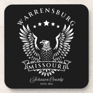 Warrensburg Johnson County Missouri Vintage Adler Getränkeuntersetzer