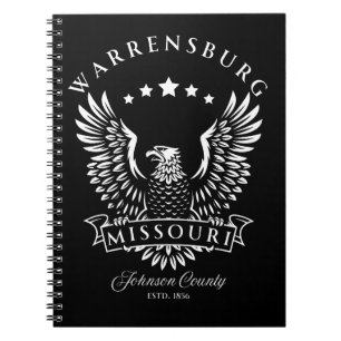 Warrensburg Johnson Landkreis Missouri Vintag Eagl Notizblock