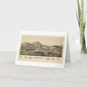 Warrensburg, NY panoramische Karte - 1891