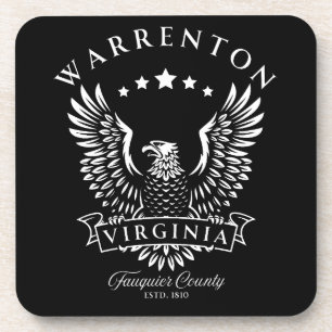 Warrenton Fauquier Landkreis Virginia Vintag Eagle Getränkeuntersetzer
