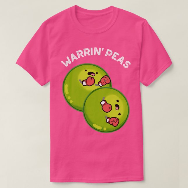 Warrin Peace Funny Pea Puns T-Shirt (Design vorne)