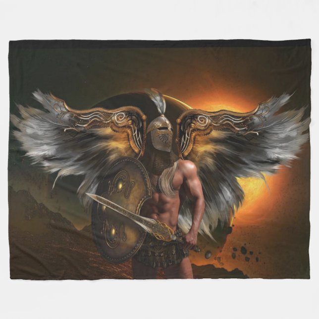WARRIOR ARCHANGELS  FLEECEDECKE (Vorderseite (Horizontal))