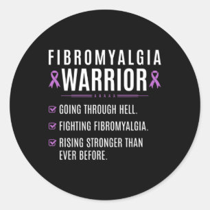 Warrior Awareness Survivor to do List Runder Aufkleber
