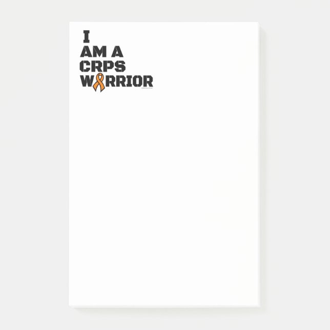 Warrior/Block/I Am...CRPS Post-it Klebezettel (Vorderseite)