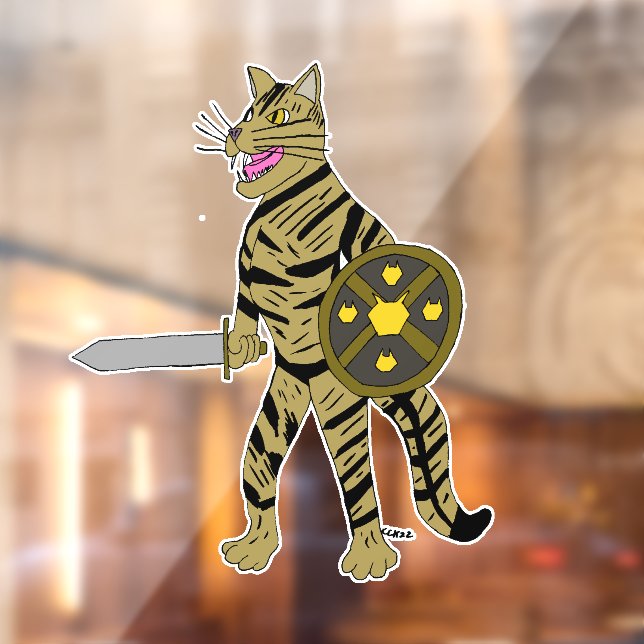 Warrior Cat Fensteraufkleber (Blatt 2)