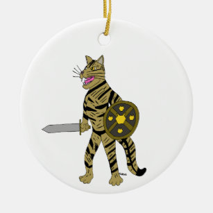 Warrior Cat Keramik Ornament
